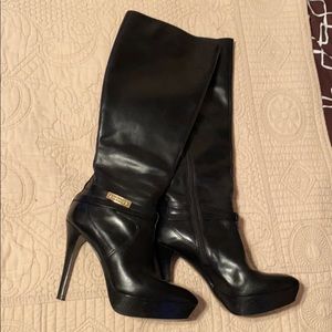 Tall Knee High Pointy Toe Platform Boots